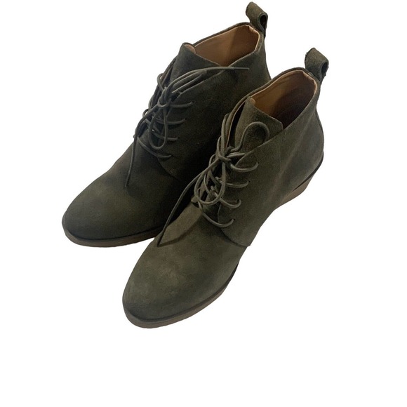 Aerosoles Women's Brooke Suede Green Ankle Boot New Without The Box Size 9 - Picture 2 of 15